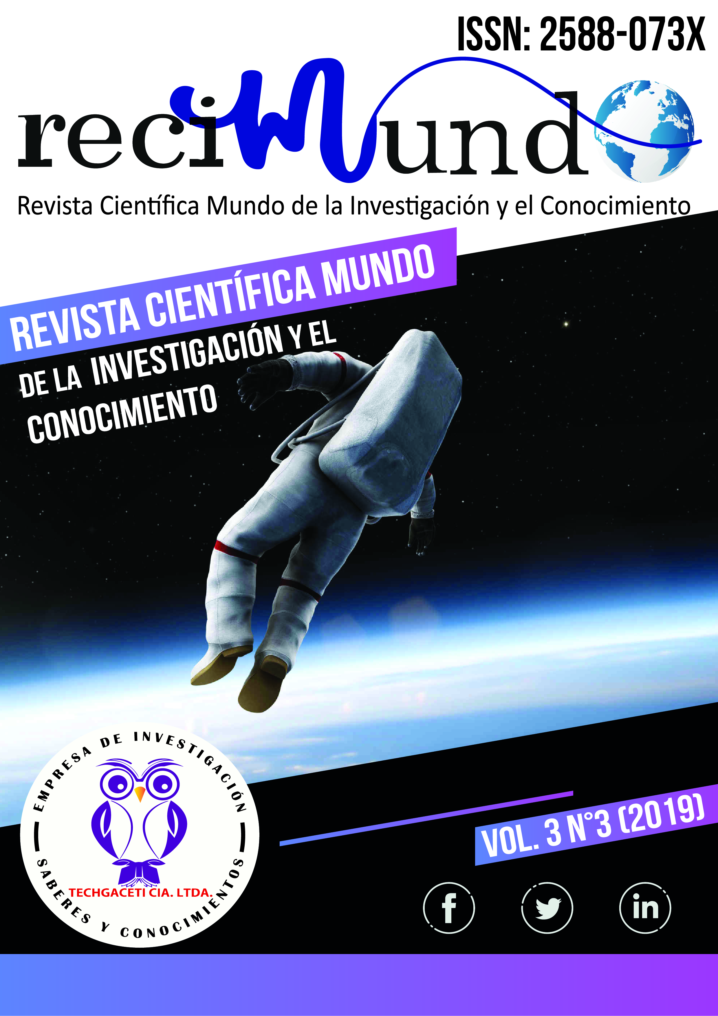 					Ver Vol. 3 Núm. 3 (2019): RECIMUNDO
				